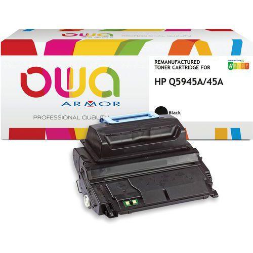 Illustration de : Toner remanufacturé HP Q5945A - Noir - Owa