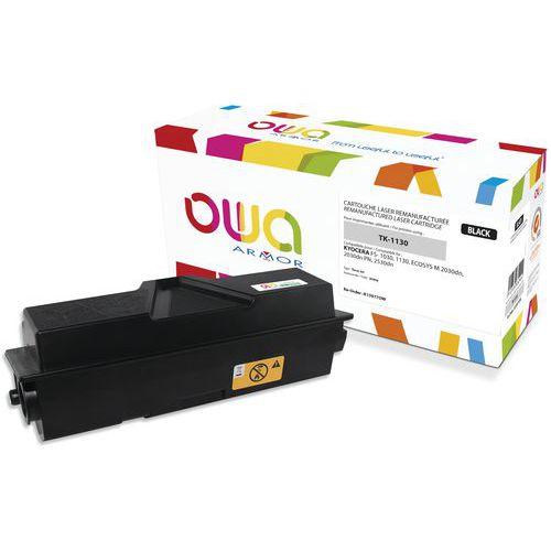 Illustration de : Toner remanufacturé Kyocera TK-1130 - Noir - Owa