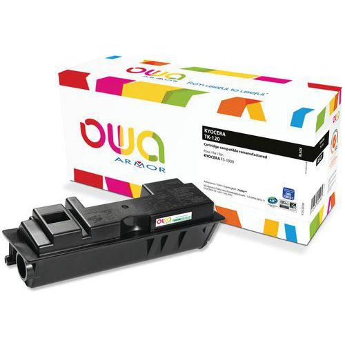 Illustration de : Toner remanufacturé Kyocera TK-120 - Noir - Owa