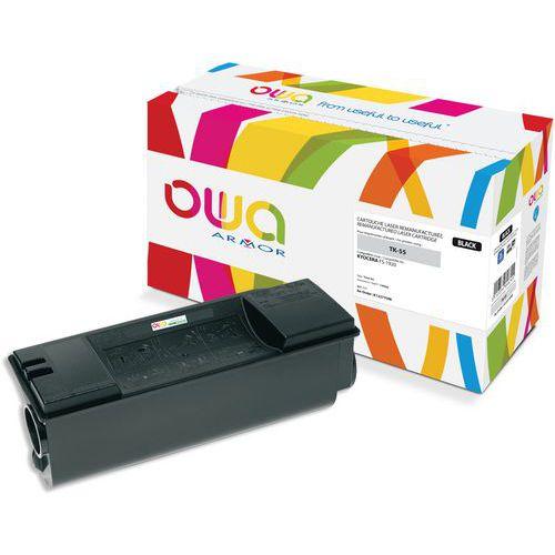 Illustration de : Toner remanufacturé Kyocera TK-55 - Noir - Owa