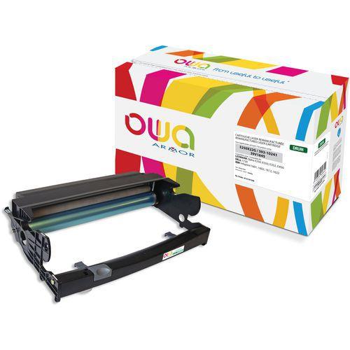 Illustration de : Tambour remanufacturé Lexmark E250X22G-Dell 593-10241-IBM 39V1645 -Owa