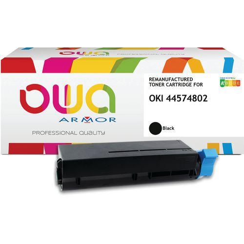 Illustration de : Toner remanufacturé OKI 44574802 - Noir - Owa