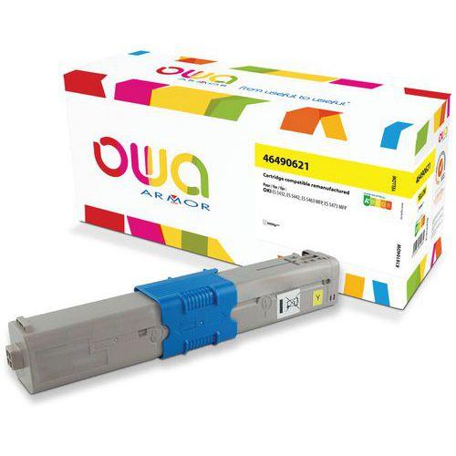 Illustration de : Toner remanufacturé OKI 464906 - Owa