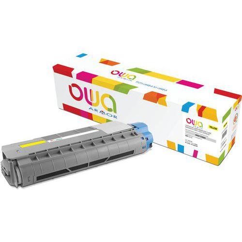 Illustration de : Toner remanufacturé OKI C610 - Owa