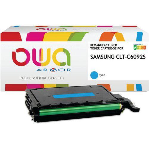 Illustration de : Toner remanufacturé Samsung CLT-C6092S/ELS - Cyan - Owa