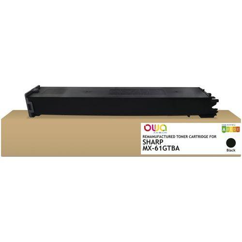 Illustration de : Toner remanufacturé Sharp MX-61 GT - Owa
