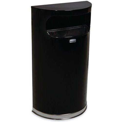 Illustration de : Collecteur Design demi-lune avec bac plastique_Rubbermaid