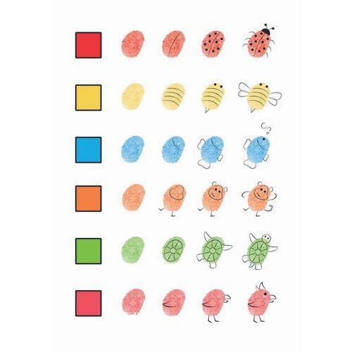 Illustration de : Set de 12 mini encreurs 4 x 4 cm