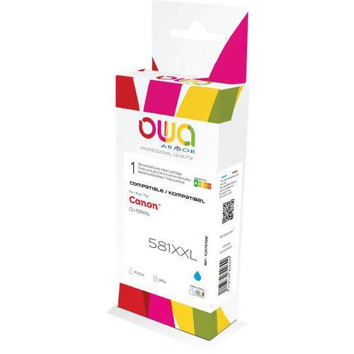 Illustration de : Cartouche d'encre remanufacturée Canon CLi-581 XXL - Owa