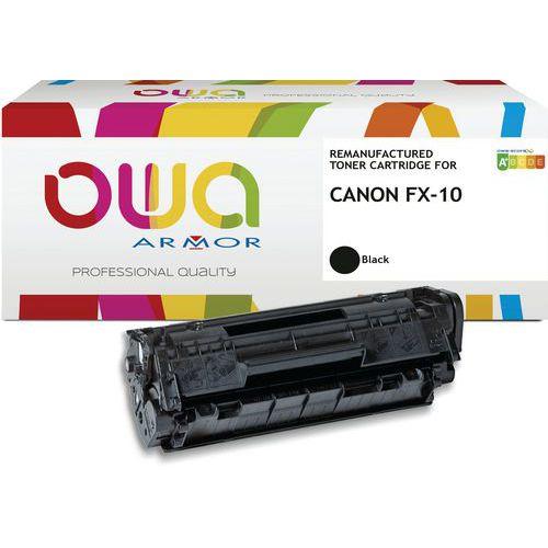Illustration de : Toner remanufacturé Canon FX-10 - Noir - Owa