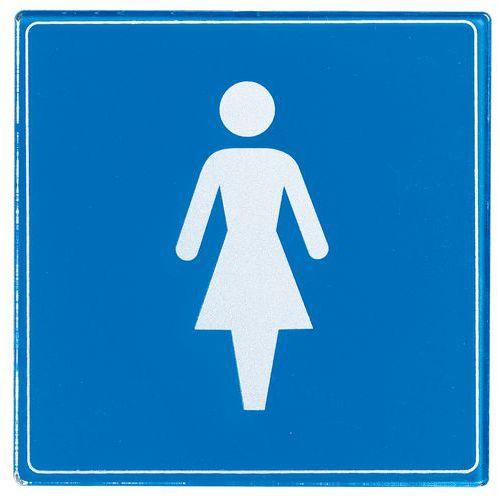 Illustration de : Pictogramme plexiglas carré - Femme