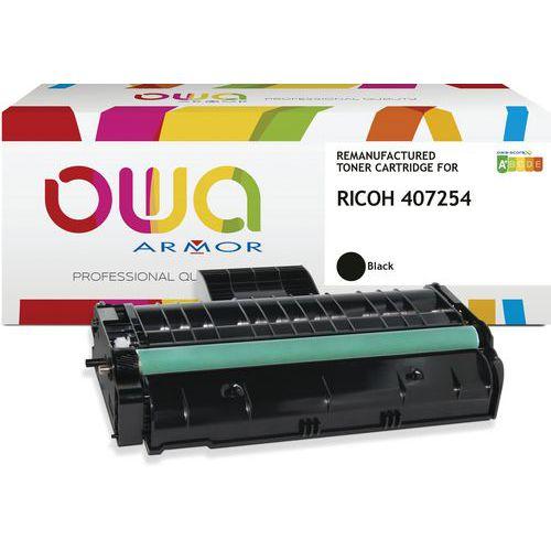 Illustration de : Toner remanufacturé Ricoh 407524 - Noir - Owa