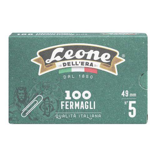 Illustration de : Boîte de 100 trombones galvanisés recyclés 49 mm Gamme Leone Dell'era