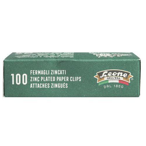 Illustration de : Boîte de 100 trombones galvanisés recyclés 58 mm Gamme Leone Dell'era