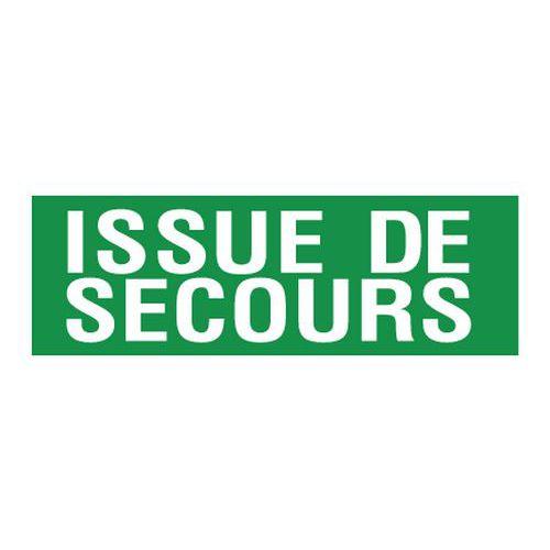 Illustration de : Panneau d'évacuation-secours - Issue de secours - Rigide