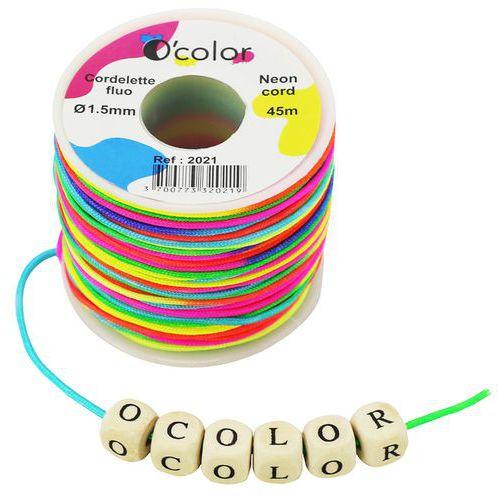 Illustration de : Bobine de cordelette fluo multicolore 45 m