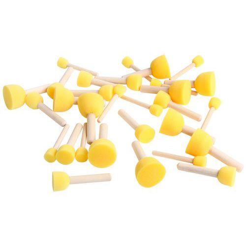 Illustration de : Set de 30 tampons pochoirs, tailles assorties