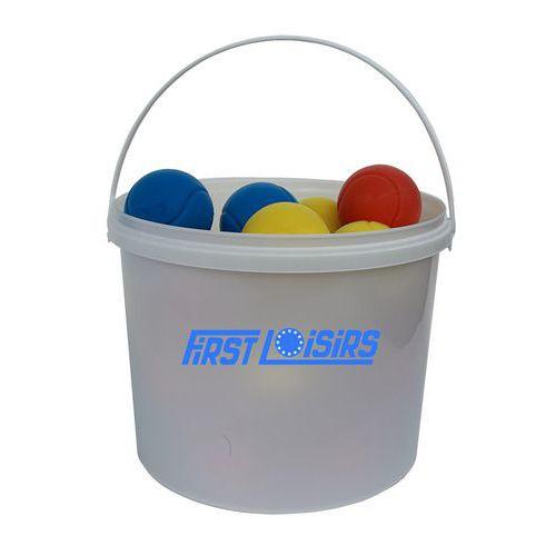 Illustration de : Seau 30 balles mousse 70mm