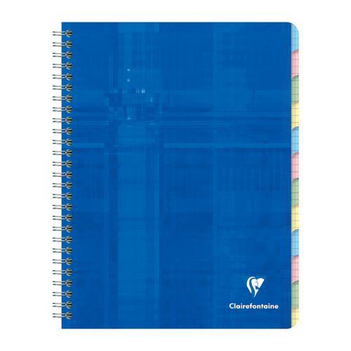 Illustration de : Répertoire libre reliure intégrale 12x22cm 12 sections -Clairefontaine