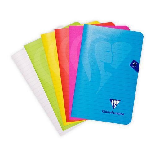 Illustration de : Carnet piqué Mimesys 11x17cm ligné 48p - Clairefontaine