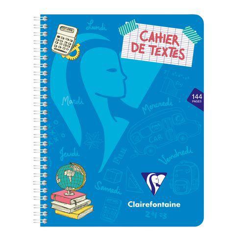 Illustration de : Cahier textes reliure intégrale Mimesys 17x22cm seyès - Clairefontaine