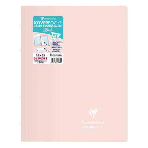 Illustration de : Cahier piqué Koverbook Blush 24x32 96p 5/5 - Clairefontaine