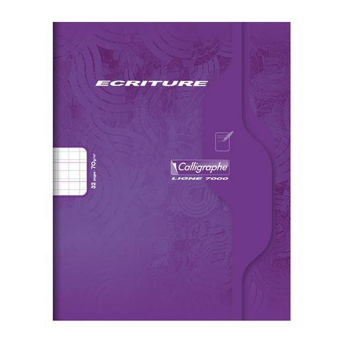 Illustration de : Cahier d'écriture piqué 7000 17x22 cm DL2mmVI - Calligraphe