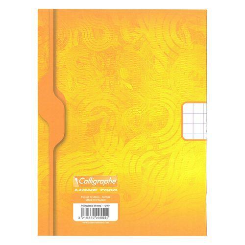 Illustration de : Cahier Dessin scolaire piqué 7000 17x22 cm 10/10 - Calligraphe