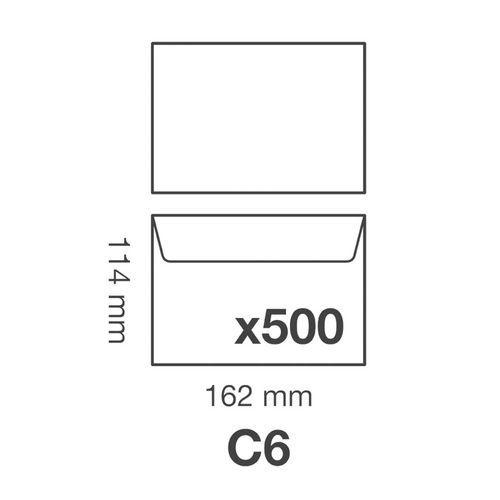 Illustration de : Enveloppes extra blanc 114x162 80g - Clairefontaine