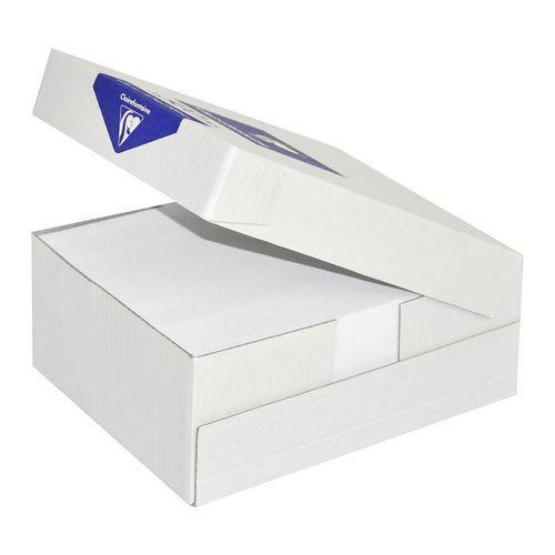Illustration de : Enveloppes extra blanc 114x229 80g - Clairefontaine
