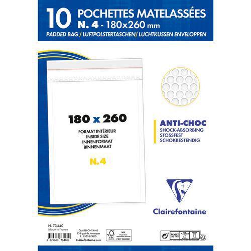 Illustration de : Pochettes à bulles x13 - Clairefontaine