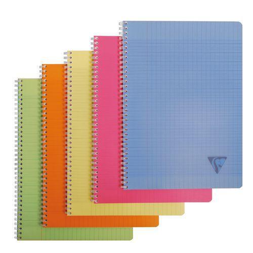 Illustration de : Cahier reliure intégrale Linicolor A4 Fresh - Clairefontaine