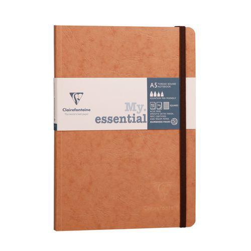 Illustration de : Carnet brochure cousue age bag A5 5x5 192 pages - Clairefontaine