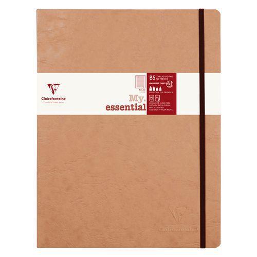 Illustration de : Cahier brochure cousue age bag B5 ligné 192 pages - Clairefontaine