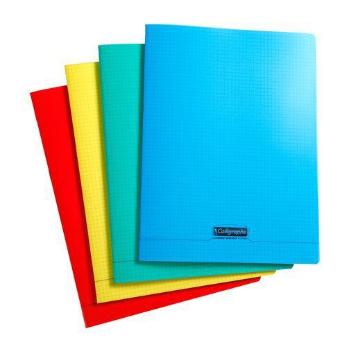 Illustration de : Cahier piqué 8000 polypro 24x32 cm 5/5 192p - Calligraphe