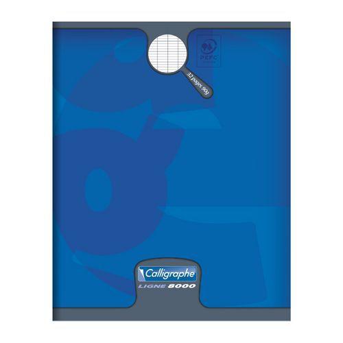 Illustration de : Cahier piqué 8000 CARTE 17x22cm Seyès - Calligraphe