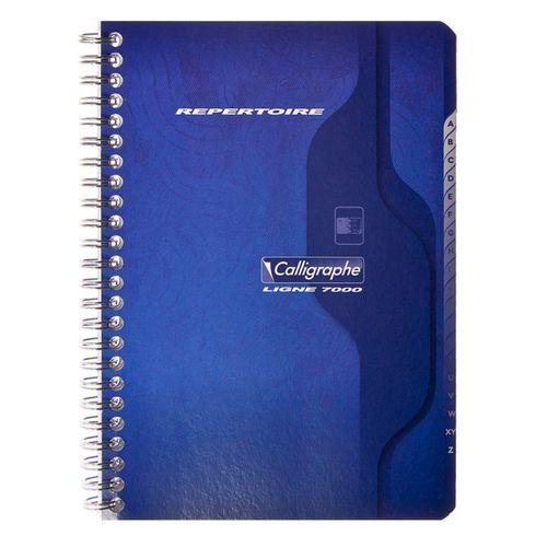 Illustration de : Répertoire reliure intégrale 7000 14,8x21cm 5/5 180p - Calligraphe