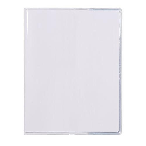 Illustration de : Protège-cahiers cristalux avec rabats 17x22cm - Calligraphe