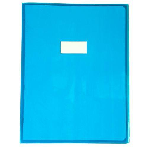 Illustration de : Protège-cahiers cristalux 24x32cm - Calligraphe