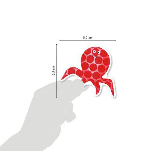 Illustration de : Etui 93 gommettes baby poissons - Maildor