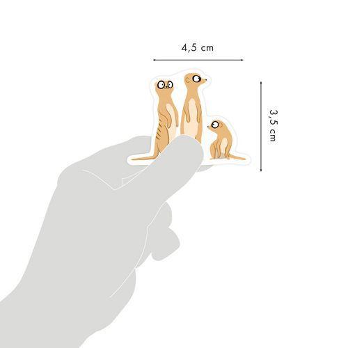 Illustration de : Etui 144 gommettes baby animaux sauvages - Maildor