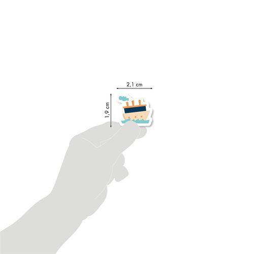 Illustration de : Carnet de 660 gommettes book stick voyage - Maildor