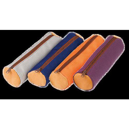 Illustration de : Lot 12 fourre-tout rond 22x6 cm cuir couleurs assorties - Oxford