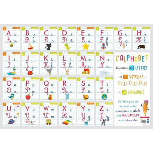 Illustration de : Poster 50x70cm écriture alphabétique - Bouchut