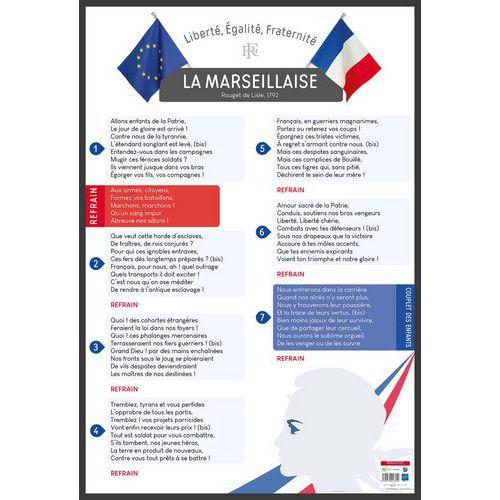 Illustration de : Poster 50x70cm la Marseillaise - Bouchut