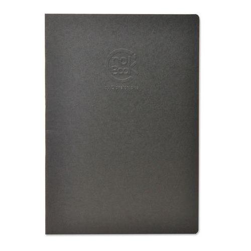 Illustration de : Carnet Crok'Book A4 24 feuilles 90g couverture noire - Clairefontaine