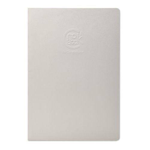 Illustration de : Carnet Crok'Book A4 24 feuilles couverture gris clair - Clairefontaine