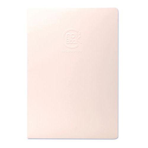 Illustration de : Carnet Crok'Book 17x22 24 feuilles couverture ivoire - Clairefontaine