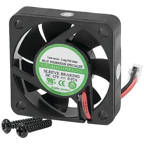 Illustration de : Ventilateur 40mm 12V 2 fils pour rack amo