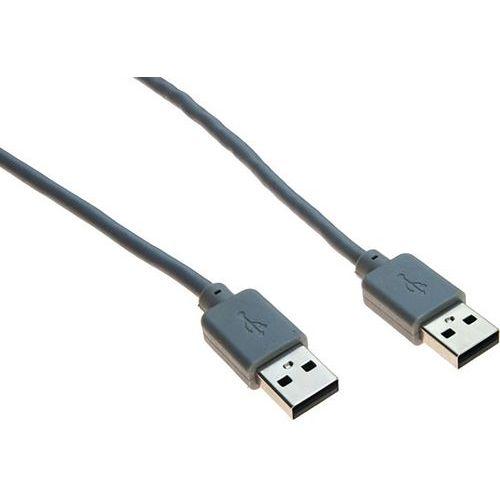 Illustration de : Cordon USB 2.0 type A et A gris - 5,0 m